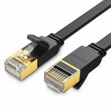 Кабель UGREEN NW106 (11267) Cat 7 U/FTP Lan Cable Flat Design, 20м, черный 11267_