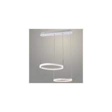 Люстра РОСТОК DK06097A/2 PR WT+CR белый/хром 76W LED 3000-6500K d610 ПДУ(ИК) диммер, HN23 988371647