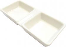 Менажница Cameo Square Accessory фарфор 2-х секционная 13х6см h2,3см 713-013