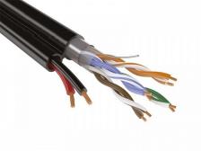 Rexant 01-4046 Мульти-кабель FTP 4PR, 24AWG, CAT5e+2х0,75 мм? (бухта 200 м) 1 бухта