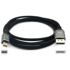 Кабель переходник Mini DisplayPort - DisplayPort 1.4 8K, 5K, 4K, 2K, 144 Hz, 120 Hz, 60 Hz, 2 метра