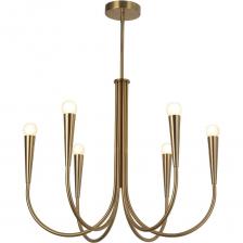 Люстра Gerhort в стиле модерн G31220/6BRS представляет собой элегантное решение для освещения вашего интерьера. Она выполнена в бронзовом цвете с глянцевой металлической арматурой, что придаёт ей современный и изысканный вид. Плафоны из матового стекла белого цвета направлены вверх, создавая мягкое и равномерное освещение. Люстра рассчитана на шесть ламп с цоколем E14, что позволяет использовать как лампы накаливания, так и светодиодные. Общая мощность светильника составляет 360 Вт, что обеспечивает достаточный уровень освещения для комнаты. Люстра крепится на планку, что обеспечивает надёжность установки. Высота изделия составляет 75 см, а диаметр — 63 см, что делает её подходящей для средних и больших помещений. Уровень защиты IP20 предполагает использование в сухих помещениях.