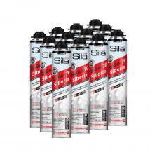 Профессиональная монтажная пена Sila Pro TopGun 70 SIBERIA 890 мл (SPTGSB70)Назначение: Предназначена для монтажных и изоляционных работ в условиях экстремально низких температур (от -25°C до +30°C). Применяется при установке оконных и дверных блоков, подоконников, стеновых панелей, а также для заполнения швов, пустот и щелей. Обеспечивает тепло- и звукоизоляцию помещений, климатических камер и систем кондиционирования.Особенности:Однокомпонентная профессиональная пена с увеличенным выходом (до 70 л).Разработана по технологии BSS, обеспечивающей стабильную гомогенизацию и однородную структуру.Обладает высокой адгезией к бетону, кирпичу, штукатурке, дереву и большинству пластиков (кроме полиэтилена, тефлона и силикона).Низкое вторичное расширение (до 15%) и ускоренная полимеризация.Преимущества:Эффективность в зимних условиях (до -25°C).Повышенная плотность и прочность.Быстрое образование поверхностной пленки (10 мин).Увеличенный выход пена (до 70 литров)Рекомендации по применению:Время предварительной обработки: от 30 мин.Оптимальная температура использования баллона: от +18°C до +25°C.Идеальное решение для профессионального монтажа в сложных климатических условиях.