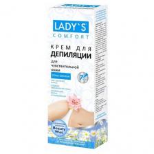 LADY`S Крем Comfort для депиляции зоны бикини с экстрактом ромашки и оливковым маслом 100 мл 100 г 1 шт. белый