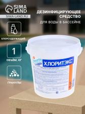 Дезинфицирующее средство «Хлоритэкс», для воды в бассейне, гранулы, 1 кг
