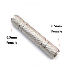 1 шт. 6,5 мм «папа» на 6,5 мм «папа» аудио стерео разъем 3,5 «мама-мама» аудиоразъем адаптер конвертер для динамика