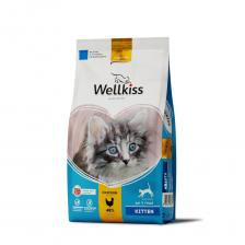 Wellkiss Сухой корм для котят, с курицей, 1,5 кг