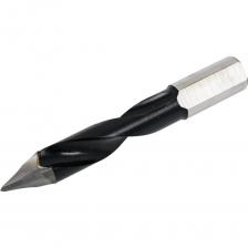 Сверло с твердосплавной напайкой. Применяется на сверлильно-присадочных станках, а также автоматических присадочных центрах с ЧПУ для сверления сквозных отверстий.