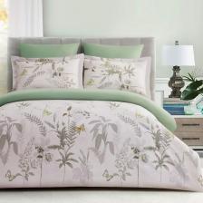Комплект постельного белья ARYA HOME COLLECTION Постельное Белье Alamode Сатин 2 Сп. 200X220 Secret Garden Зеленый