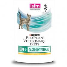 Корм для кошек Pro Plan Veterinary Diets Gastrointestinal EN St/Ox, при проблемах с ЖКТ, с курицей, с индейкой 18 шт. x 85 г (мини-филе)