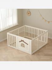 Большой детский игровой манеж UNIX Kids Classic Tree House 130 x 130 Camel, Бежевый