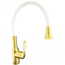 Смеситель OUTE для кухонной мойки выполнен из нержавеющей стали - эксклюзивная модель с гибким цветным изливом. Ручка позволяет без лишних усилий настроить напор и оптимальную температуру воды. Гибкий излив значительно расширяет зону использования смесителя. Излив изготовлен из термостойкого силикона, который абсолютно безопасен при контакте с водой благодаря отсутствию токсичных компонентов в составе. Излив обладает повышенной износостойкостью и устойчив к перегибам.