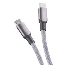 Кабель USB Type-C Deppa Magneto 1.5м серый (72549)