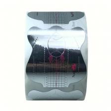 Нижние формы для наращивания ногтей Nail Best, фольга серебристая, 250 штук