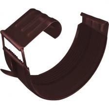 Соединитель желоба GL PE 125 мм цвет шоколад