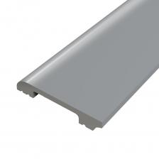 Плинтус экополимер Солид 80х13х2000 мм алюминий (8UHD 05/80)
