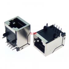 5 шт. RJ45 сетевая розетка Ethernet с подсветкой, прямоугольный разъем 59 8P8C, гнездовой разъем RJ45 59 пластикового типа