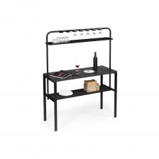 Барная стойка Стол Woodville нари 125x50x171 файерстоун / черный матовый 554137