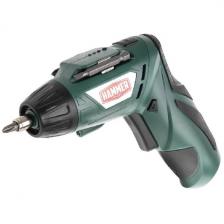 Аккумуляторная отвертка Hammer ACD3.6A с набором бит, 3.6 В, 1.3 Ач, 4 Нм, Li-Ion (102-007)