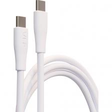 Кабель VLP Color Line USB Type-C to USB Type-C 1m белый