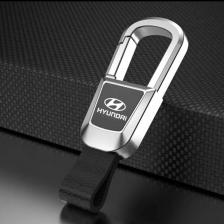 Автомобильные брелки из сплава, кожаные брелоки, подарочная подвеска для Hyundai ACCENT I20 I30 IX20 Ix25, MISTRA SANTAFE SOLARIS TUCSON