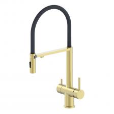 Смеситель для кухни Wonzon & Woghand WW-88458009-BG с гибким изливом, брашированное золото