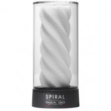 Tenga Мастурбатор 3D Spiral TNH-001, белый/черный