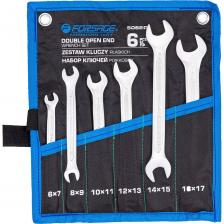 Набор рожковых ключей Forsage — это надёжный и практичный комплект, который подойдёт как для профессиональной мастерской, так и для домашнего использования. В комплект входит 6 ключей с двойными рожковыми головками, охватывающими широкий диапазон размеров.Инструменты выполнены из прочной стали и рассчитаны на длительную эксплуатацию даже при интенсивных нагрузках. Все ключи удобно размещены в тканевом полотне-органайзере, который облегчает хранение и транспортировку.Преимущества набора:Универсальная комплектация — включает самые востребованные размеры для ремонта и монтажа.Двойные рожковые головки — экономия пространства и удобство в работе.Прочная конструкция — устойчивость к износу и механическим нагрузкам.Полотно-чехол в комплекте — аккуратное хранение и быстрый доступ к инструменту.Подходит для профессионалов и домашних мастеров — незаменим при сборке, ремонте и обслуживании техники.