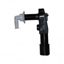 Встроенный сифон для стиральной или посудомоечной машины DN40/50 с соединительным коленом 3/4' HL19.G, декоративной розеткой серого цвета и монтажной заглушкой.