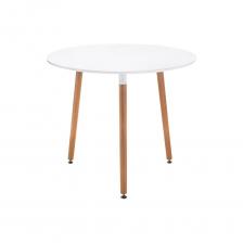 Деревянный стол Woodville Lorini 90 white / wood 15362