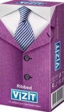Презервативы Визит Ribbed Ребристые №12