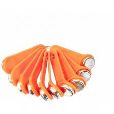 Электронный ключ для домофона TM 1990A-F5/ DS 1990A (50шт) c записанным кодом. Цвет оранжевый