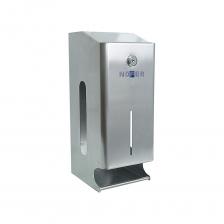 Прямоугольный диспенсер для туалетной бумаги Диспенсер для туалетной бумаги Nofer для 2 рулонов 05101.S