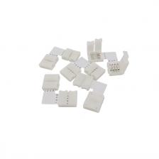 4-контактный 10 мм RGB L-образный прямой угол 90 градусов RGB светодиодный разъем угловой паяльный соединитель для светодиодной ленсветильник 5050