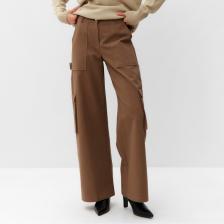 Брюки карго женские MIST Base, размер М, коричневые