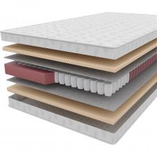 Двусторонний ортопедический матрас Vita-Sleep Ortoped Optima Sk с независимыми пружинами и одинаковой средней жесткостью сторон. Жесткость матраса средняя, нагрузка на спальное место до 140 кг, высота матраса 21 см, доставляется в скрученном виде. Чехол матраса выполнен из ткани трикот, обладающей высокой прочностью, ткань отлично пропускает воздух, обеспечивая постоянную естественную его циркуляцию. Для комфорта чехол простеган на слое синтепона плотностью 100 гр. С каждой стороны матраса расположена высокоэластичная ячеистая конвалютерная пена повышенной плотности. Пена с фигурной резкой обеспечивает микромассажный эффект. Натуральный войлок- изоляционная прослойка между конструктивными элементами изделия, обладающий прекрасными дышащими свойствами. Пружинный блок матраса - блок независимых бочкообразных пружин S1000, каждая из которых находится в индивидуальном стаканчике из воздухопроницаемого спанбонда и работает отдельно, обеспечивая точечную поддержку тела и крепкий сон, 512 шт. на кв. метр, 1000 пружин на спальное место. Аккуратно распакуйте матрас от верхнего слоя упаковки. Расположите его на горизонтальной и чистой поверхности. Оставьте без нагрузки до полного восстановления формы.