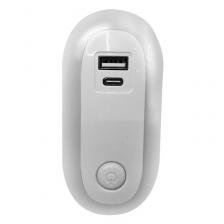 Camelion NL-267 "USB+TypeC" (LED ночник с USB, 220V), цена за 1 шт.