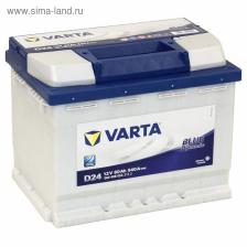 Автомобильный аккумулятор Varta 60 Ач, обратная полярность Blue Dynamic 560 408 054