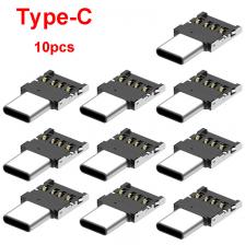 5/10 шт. OTG Micro USB Type C адаптер USB-C «папа» к USB 2.0 «мама» для Macbook Samsung Xiaomi Huawei Android Phone