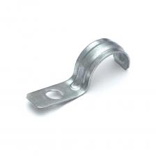 Скоба металлическая усиленная однолапковая предназначена для крепления кабеля, труб, металлорукава, а также шлангов к несущей поверхности при помощи метизов (дюбель-гвозди, анкерные болты и пр.)Скоба металлическая изготовлена из оцинкованной стали методом с толщиной цинкового слоя не мене 18-20 мкм.Конструкция скобы имеет ребро жесткости на внешней стороне арочного изгиба, благодаря которому обладает повышенностью жесткостью и прочностью.Монтажное отверстие выполнение с запасом для дополнительного нивелирования при монтаже и фиксации кабельной или трубопроводной продукции;Температура монтажа - 80 + 250°С