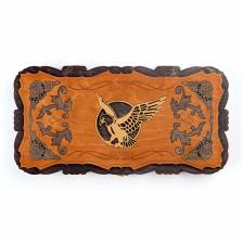 Нарды деревянные резные «Орёл», настольная игра, 45x45 см