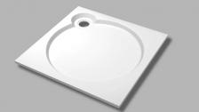 Квадратный душевой поддон Cezares TRAY 90x90 см (TRAY-S-A-90-56-W)