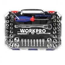 набор бит и головок WORKPRO 1/4" 3/8" 63 предмета