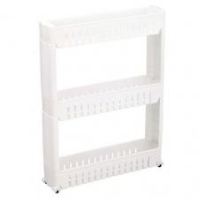 Этажерка KROFFOS Alma полка 3-х ярусная выдвижная на колёсиках