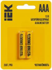 Батарейка IEK ABT-LR03-OP-L02 щелочные Alkaline LR03/AAA (2шт/блистер)
