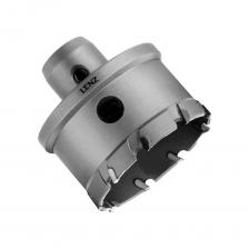 Коронка в сборе с твердосплавными зубьями, LENZ(Австрия)Применяется для работы с ручными дрелями и вертикальными сверлильными станками.При работе на вертикальном сверлильном станке использовать только ручную подачу.Подходит для легированной хромом стали, например, V2A и V4A, нержавеющей стали и стального литья, цветных и легких металлов, пластмасс, армированных материалов, гипсовых и облегченных строительных плит, переработанной древесины.Применение:Сталь <1400NВысококачественная сталь >900NСерый чугунАлюминий > 10% SiМедь, латунь, оловоПолимерные материалы, GFK/CFKМногослойный материалВнимание, изображение товара может отличаться от реального! Верные параметры указаны в технических характеристиках товара.