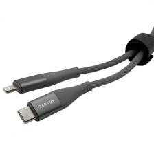 Кабель Solove Type-C/Type-C SOLOVE, 100 см, 65W, PD, 3А, нейлоновая оплетка, DW3 (RUS) техпак темно-серый