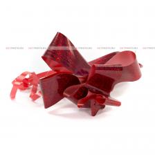 Подарочный бант-трансформер, d12 см, бумажный, красный GF 3775