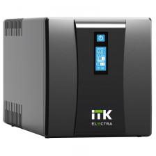 ITK ELECTRA ET ИБП однофазный линейно-интерактивный 3кВА/1,8кВт 4хС13 LCD дисплей АКБ 4х9AH USB RJ45/11, цена за 1 шт