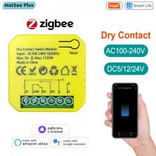 MatSee Plus Туя Smart ZigBee WiFi сухой контактный коммутатор реле 5A
